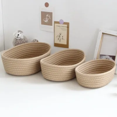 Набір із 3 плетених кошиків для зберігання ANbeauty Beige (AN0103413)