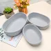 Набор из 3 плетеных корзин для хранения ANbeauty Gray (AN0103414)