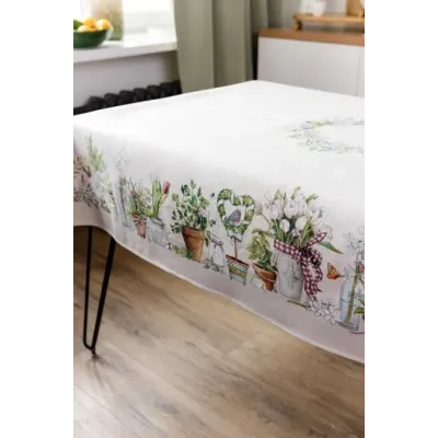 Скатертина гобеленова Garden Прованс 136х350 см Різнокольоровий (8788) Скатертина гобеленова Garden Прованс 136х350 см Різнокольоровий (8788)