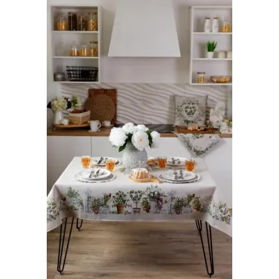 Скатертина гобеленова Garden Прованс 136х350 см Різнокольоровий (8788) Скатертина гобеленова Garden Прованс 136х350 см Різнокольоровий (8788)