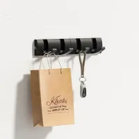 Вішалка настінна універсальна з 4 прихованими гачками ANbeauty Чорна (AN0103441) Вішалка настінна універсальна з 4 прихованими гачками ANbeauty Чорна (AN0103441)