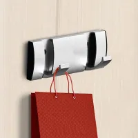 Вішалка настінна універсальна з 2 прихованими гачками ANbeauty Сіра (AN0103445) Вішалка настінна універсальна з 2 прихованими гачками ANbeauty Сіра (AN0103445)