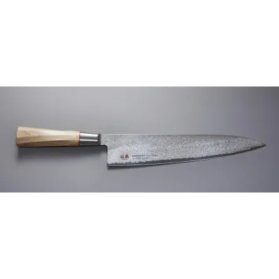 Кухонный нож Шеф 240 мм Suncraft Senzo Twisted Octagon (TO-06)
