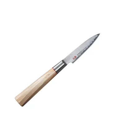 Нож кухонный овощной 80 мм Suncraft Senzo Twisted Octagon (TO-01)