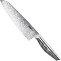 Ніж кухонний Сантоку 180 мм Suncraft Moka Damascus (DMK-101)