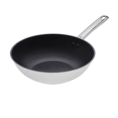 Сковорода Вок Gerlach Solid Lite 28 см Серебристый (5901035505834)