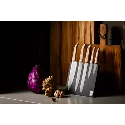 Набір ножів із 6 предметів Style de Vie Innovation Line (InnoKoksSetEik) Набір ножів із 6 предметів Style de Vie Innovation Line (InnoKoksSetEik)