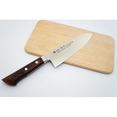 Кухонний ніж Сантоку 170 мм Satake Mahogany (801-133) Кухонний ніж Сантоку 170 мм Satake Mahogany (801-133)