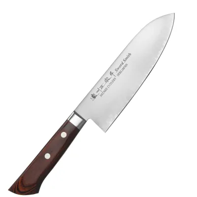 Кухонный нож Сантоку 170 мм Satake Mahogany (801-133) Кухонный нож Сантоку 170 мм Satake Mahogany (801-133)