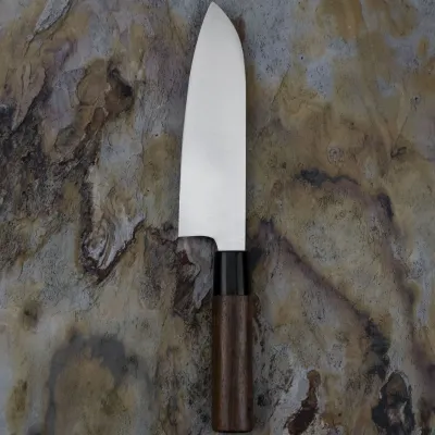 Кухонный нож Сантоку 170 мм Satake Kenta Walnut (808-026)