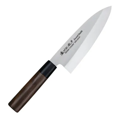 Нож кухонный Деба 160 мм Satake Kenta Walnut (808-040)