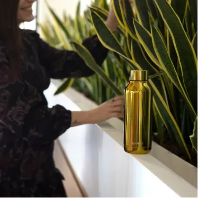 Термопляшка Quokka Sleek Gold 510 мл (57501) Термопляшка Quokka Sleek Gold 510 мл (57501)