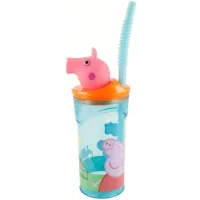 Стакан для детей с трубочкой 360 мл Stor Peppa Pig (48666)