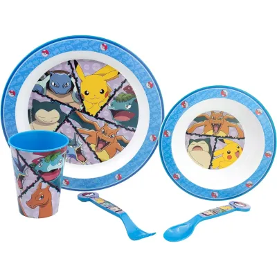 Набір посуду дитячий 5 предметів Stor Pokemon (08010)
