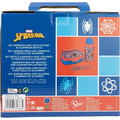 Набір посуду дитячий 4 предметів Stor Spider-Man (74763)