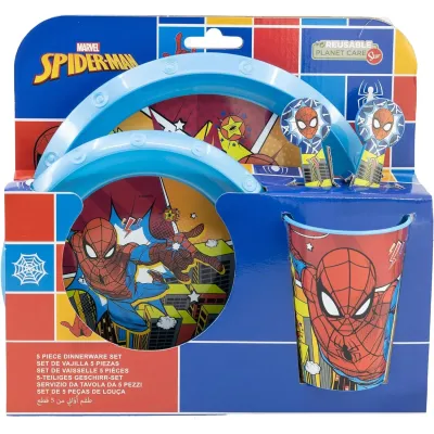 Набір посуду дитячий 5 предметів Stor Spider-Man (74715)
