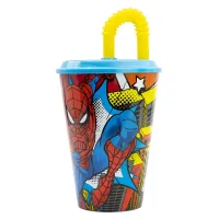 Стакан для дітей із трубочкою 430 мл Stor Spider-Man (74730) Стакан для дітей із трубочкою 430 мл Stor Spider-Man (74730)