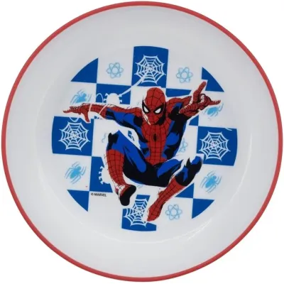 Детская пластиковая миска ‎14x14x4,6 см Stor Spider-Man (74791)
