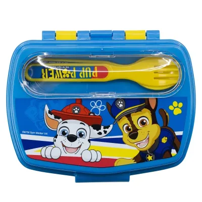 Ланч-бокс детский с ложкой и вилкой Stor Paw Patrol (74609)