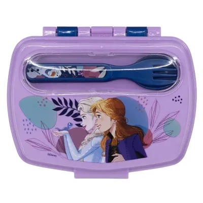 Ланч-бокс дитячий з ложкою та виделкою Stor Frozen (74209) Ланч-бокс дитячий з ложкою та виделкою Stor Frozen (74209)