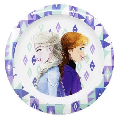 Тарілка дитяча пластикова 23,1 х20, 3х2 см Stor Frozen (74247)
