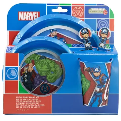 Дитячий набір 5 предметів Stor Avengers (74115) Дитячий набір 5 предметів Stor Avengers (74115)