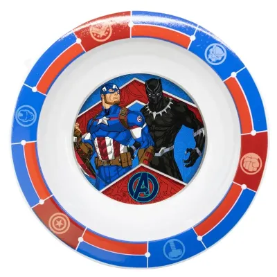 Тарілка дитяча пластикова 16х16х4 см Stor Avengers (74146)