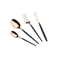 Набор столовых приборов 24 предмета Berlinger Haus Black Rose Collection (BH-3073)