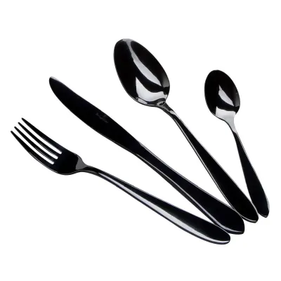 Набор столовых приборов Berlinger Haus Collection 24 предмета Black (BH-3077)