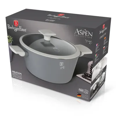 Каструля з кришкою 6,1 л Berlinger Haus Aspen Collection (BH-7068)