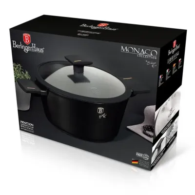 Каструля з кришкою 6,1 л Berlinger Haus Monaco Collection (BH-7088) Каструля з кришкою 6,1 л Berlinger Haus Monaco Collection (BH-7088)
