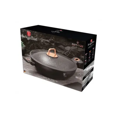 Вок с крышкой 30 см Berlinger Haus Black Rose Collection (BH-7112)