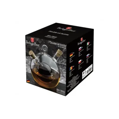 Ємність для олії та оцту подвійна Berlinger Haus Black Silver Collection (BH-7810)