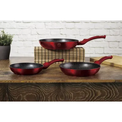 Набор сковородок Berlinger Haus Metallic Line Burgundy Edition (BH-1288) Набор сковородок Berlinger Haus Metallic Line Burgundy Edition (BH-1288)
