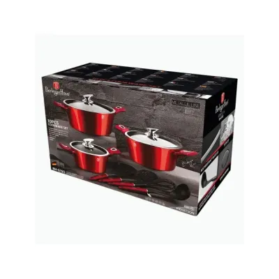 Набор посуды из 10 предметов Berlinger Haus Metallic Line Burgundy Edition (BH-6150) Набор посуды из 10 предметов Berlinger Haus Metallic Line Burgundy Edition (BH-6150)