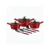 Набор посуды из 10 предметов Berlinger Haus Metallic Line Burgundy Edition (BH-6150)