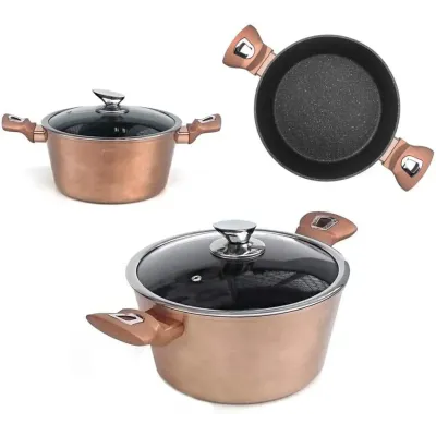 Набор посуды 10 предметов Berlinger Haus Metallic Line Rose Gold Edition (BH-6151)