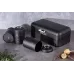 Набор хлебниц с тремя емкостями для хранения продуктов Berlinger Haus Black Silver Collection (BH-6754)
