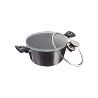 Кастрюля с крышкой 30 см 8 л Berlinger Haus Metallic Line Carbon Pro Edition (BH-6924)