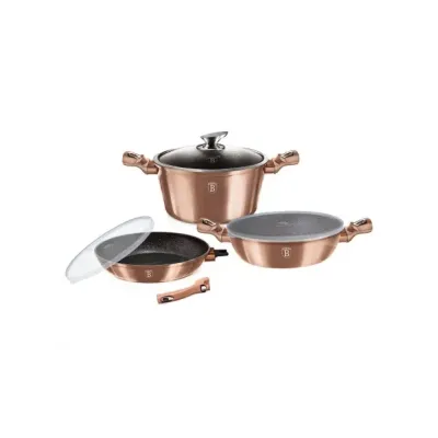 Набір посуду 6 предметів Berlinger Haus Metallic Line Rose Gold Edition (BH-7051)