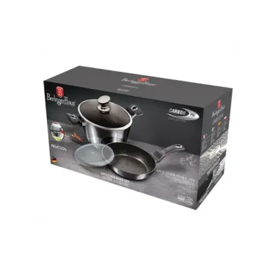 Набір посуду 4 предмети Berlinger Haus Metallic Line Carbon Pro Edition (BH-7106)