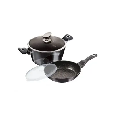 Набір посуду 4 предмети Berlinger Haus Metallic Line Carbon Pro Edition (BH-7106)