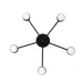 Люстра потолочная MSK Electric Space 5 плафонов GX53 Черный NL 8040-5 BK
