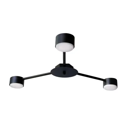 Люстра потолочная MSK Electric Space 3 плафона GX53 Черный NL 8040-3 BK