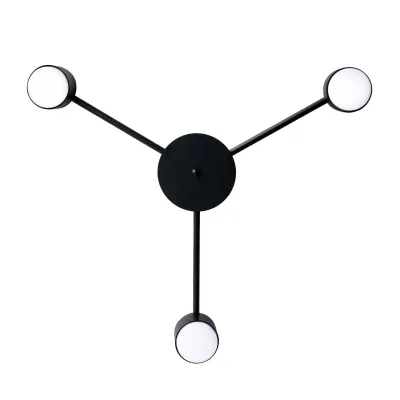 Люстра потолочная MSK Electric Space 3 плафона GX53 Черный NL 8040-3 BK
