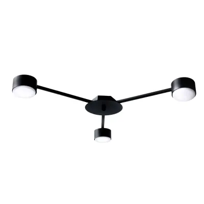 Люстра потолочная MSK Electric Space 3 плафона GX53 Черный NL 8040-3 BK