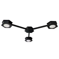Люстра потолочная MSK Electric Space на 3 плафона GX53 Черный NL 13040-3 BK