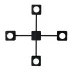 Люстра потолочная MSK Electric Space 4 плафона GX53 Черный NL 12040-4 BK Люстра потолочная MSK Electric Space 4 плафона GX53 Черный NL 12040-4 BK