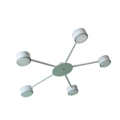 Люстра потолочная MSK Electric Copter 5 плафонов GX53 NL 8040-5 WH Белый 618716