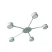 Люстра потолочная MSK Electric Copter 5 плафонов GX53 NL 8040-5 WH Белый 618716